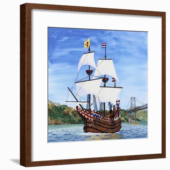 Ship-Kestrel Michaud-Framed Giclee Print