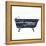 Shiplap Bath I Navy-Sue Schlabach-Framed Stretched Canvas