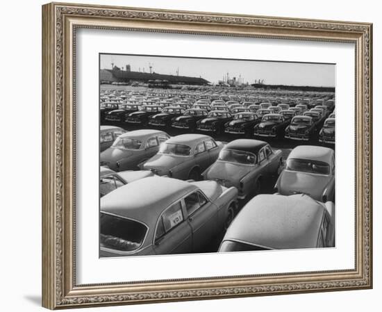 Shipment of Swedish Volvo Cars to USA-Stan Wayman-Framed Photographic Print