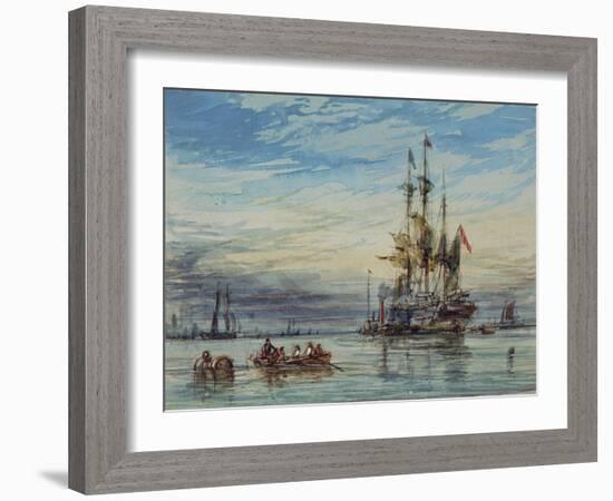 Shipping, 19Th Century-George Chambers-Framed Giclee Print