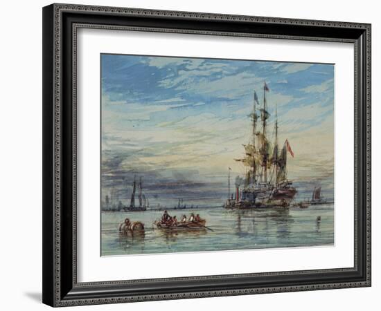 Shipping, 19Th Century-George Chambers-Framed Giclee Print