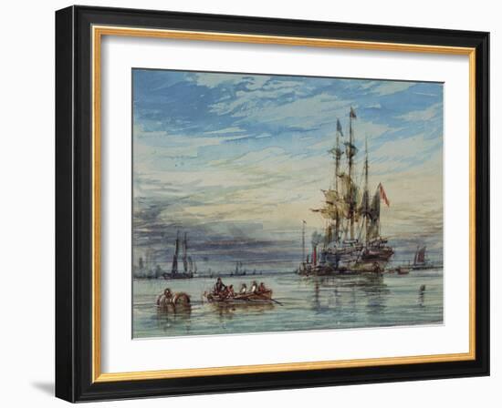 Shipping, 19Th Century-George Chambers-Framed Giclee Print