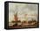 Shipping at Anchor-Abraham Storck-Framed Premier Image Canvas