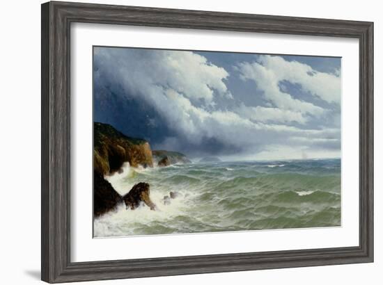 Shipping in Open Seas, 1882-David James-Framed Giclee Print