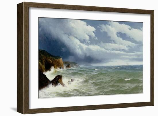 Shipping in Open Seas, 1882-David James-Framed Giclee Print