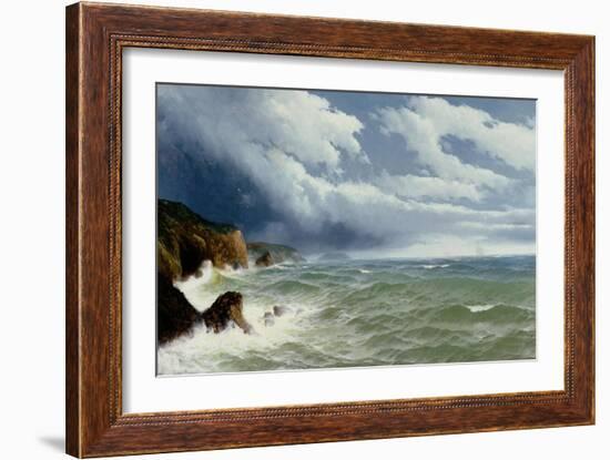 Shipping in Open Seas, 1882-David James-Framed Giclee Print