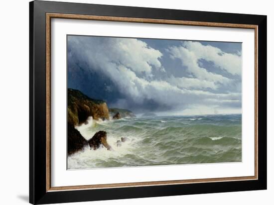 Shipping in Open Seas, 1882-David James-Framed Giclee Print