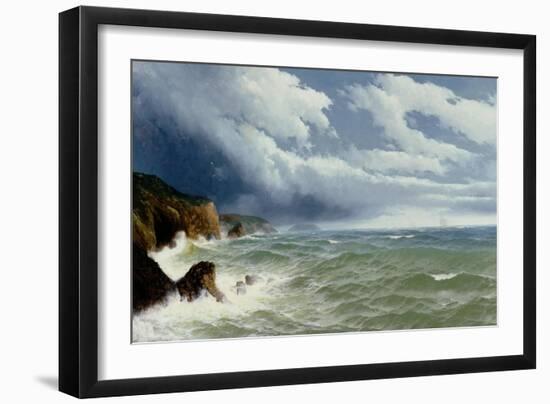 Shipping in Open Seas, 1882-David James-Framed Giclee Print