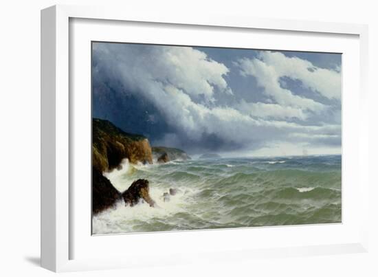 Shipping in Open Seas, 1882-David James-Framed Giclee Print
