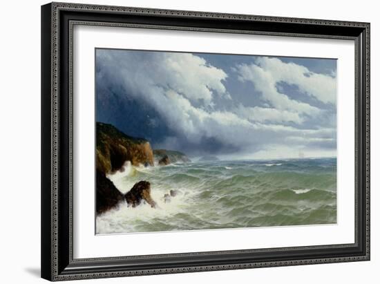 Shipping in Open Seas, 1882-David James-Framed Giclee Print