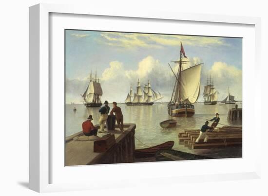 Shipping in the Humber-John Of Hull Ward-Framed Giclee Print