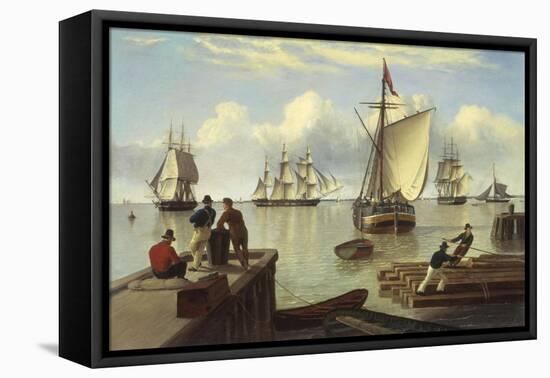 Shipping in the Humber-John Of Hull Ward-Framed Premier Image Canvas