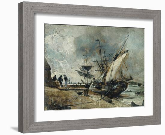 Shipping in the Orwell, Near Ipswich-John Constable-Framed Giclee Print