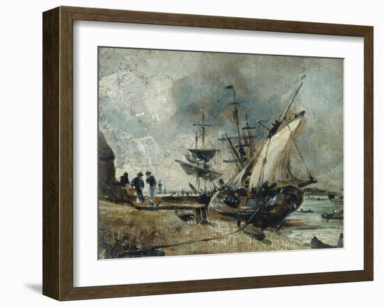 Shipping in the Orwell, Near Ipswich-John Constable-Framed Giclee Print