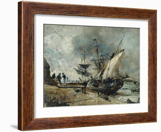 Shipping in the Orwell, Near Ipswich-John Constable-Framed Giclee Print