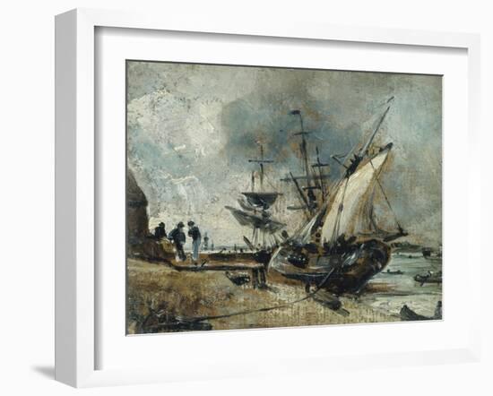 Shipping in the Orwell, Near Ipswich-John Constable-Framed Giclee Print