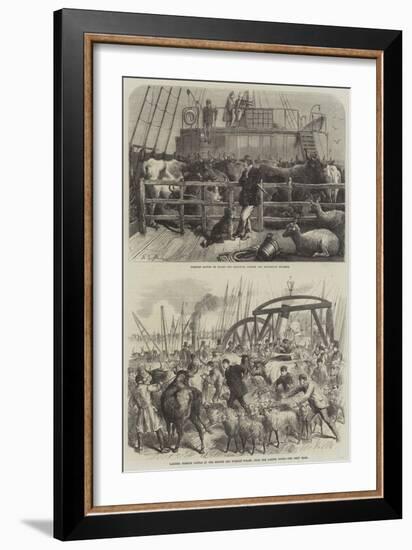 Shipping Livestock-Harden Sidney Melville-Framed Giclee Print