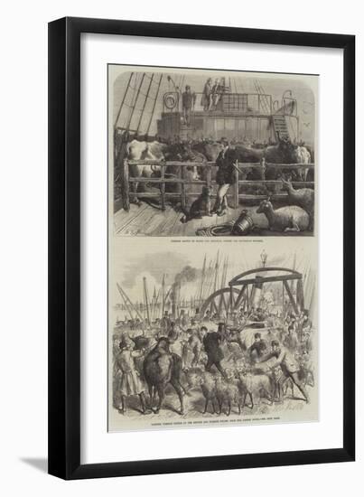 Shipping Livestock-Harden Sidney Melville-Framed Giclee Print