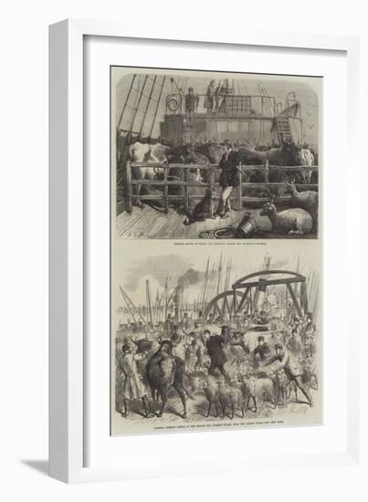 Shipping Livestock-Harden Sidney Melville-Framed Giclee Print