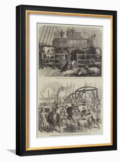 Shipping Livestock-Harden Sidney Melville-Framed Giclee Print