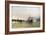 Shipping Near the Statue of Liberty-Christian Cornelius Dommerson-Framed Giclee Print