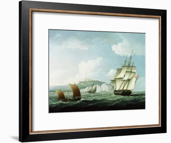 Shipping off Dover Castle, England-Thomas Buttersworth-Framed Giclee Print