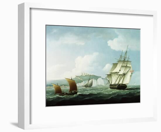 Shipping off Dover Castle, England-Thomas Buttersworth-Framed Giclee Print