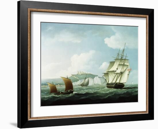 Shipping off Dover Castle, England-Thomas Buttersworth-Framed Giclee Print