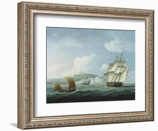 Shipping off Dover Castle-Thomas Buttersworth-Framed Giclee Print