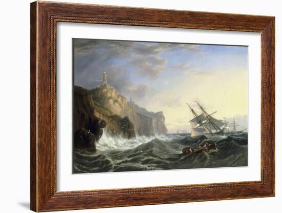 Shipping off the Lizard, 1862-John Wilson Carmichael-Framed Giclee Print