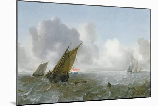 Shipping Offshore in a Breeze-Jan Porcellis-Mounted Giclee Print