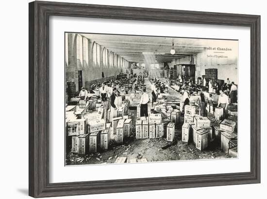 Shipping Room, Moet et Chandon-null-Framed Art Print