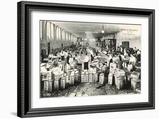 Shipping Room, Moet et Chandon-null-Framed Art Print