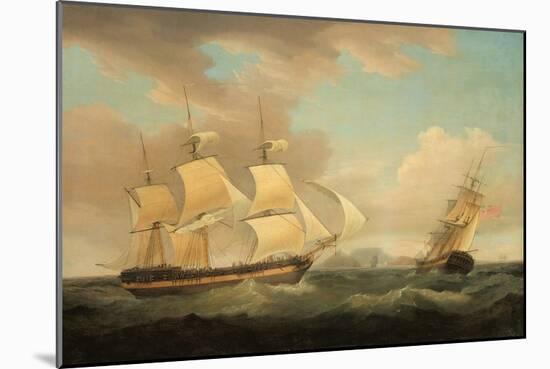 Shipping Scene-Thomas Whitcombe-Mounted Giclee Print