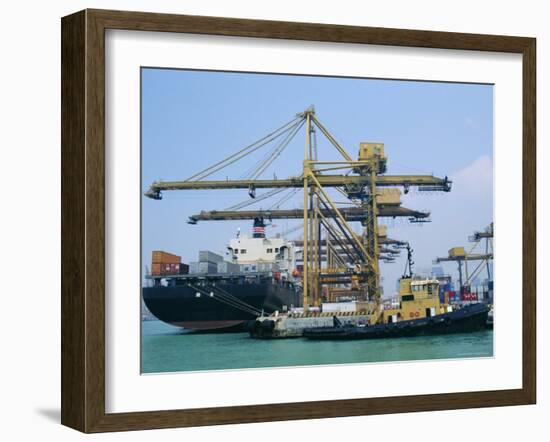 Shipping, Singapore Harbour, Singapore-Fraser Hall-Framed Photographic Print