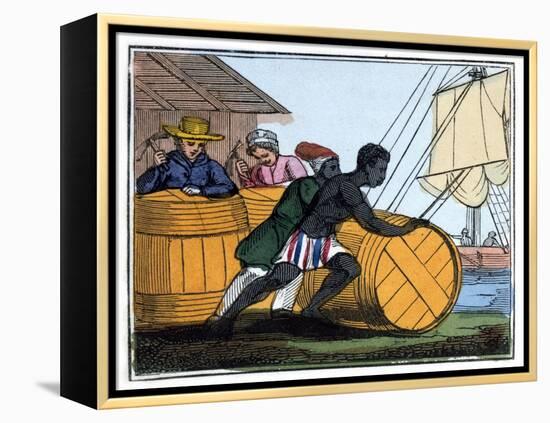 Shipping the Casks, 1826-null-Framed Premier Image Canvas