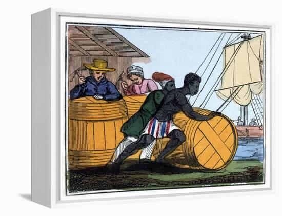 Shipping the Casks, 1826-null-Framed Premier Image Canvas