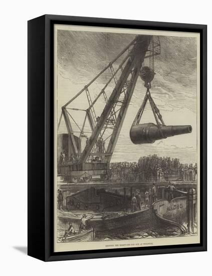 Shipping the Eighty-One Ton Gun at Woolwich-Charles Robinson-Framed Premier Image Canvas
