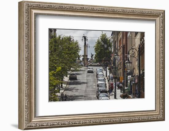 Shipquay Street, inside the walled city, Derry (Londonderry), County Londonderry, Ulster, Northern -Nigel Hicks-Framed Photographic Print