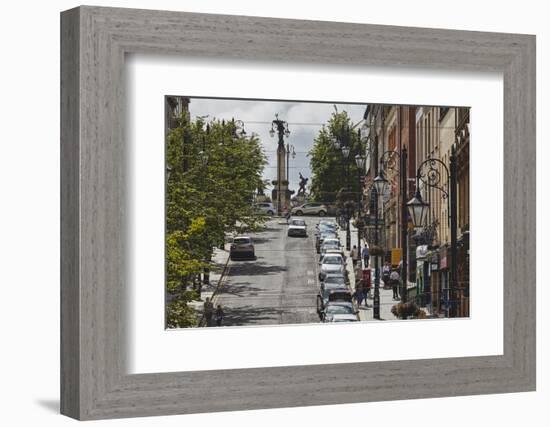 Shipquay Street, inside the walled city, Derry (Londonderry), County Londonderry, Ulster, Northern -Nigel Hicks-Framed Photographic Print