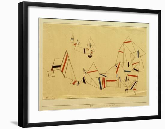 Ships After the Storm-Paul Klee-Framed Giclee Print