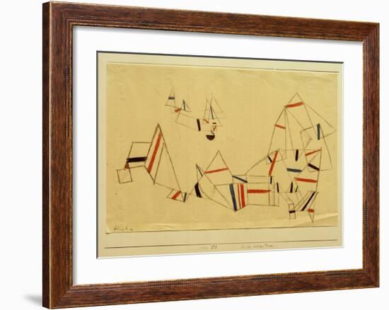 Ships After the Storm-Paul Klee-Framed Giclee Print