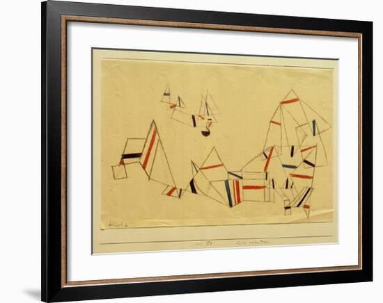 Ships After the Storm-Paul Klee-Framed Giclee Print