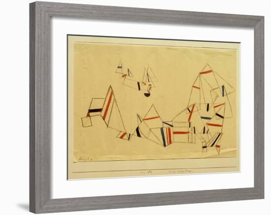 Ships After the Storm-Paul Klee-Framed Giclee Print