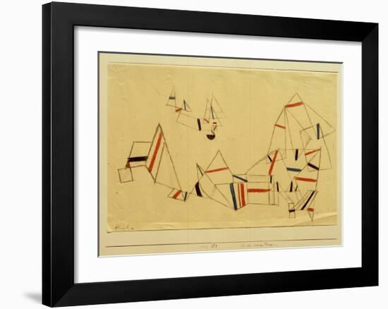Ships After the Storm-Paul Klee-Framed Giclee Print