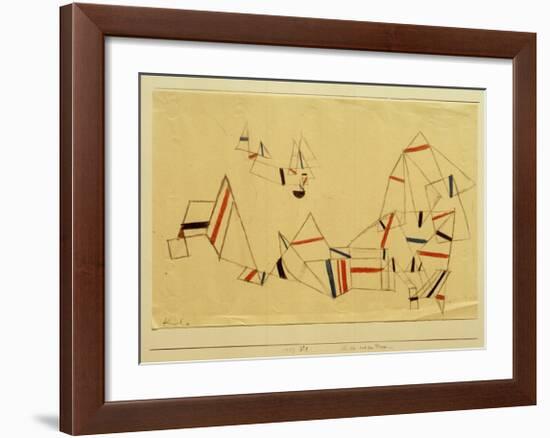 Ships After the Storm-Paul Klee-Framed Giclee Print