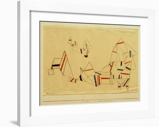 Ships After the Storm-Paul Klee-Framed Giclee Print