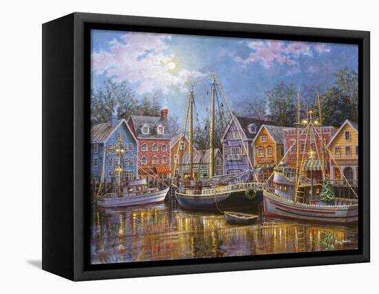 Ships Aglow-Nicky Boehme-Framed Premier Image Canvas