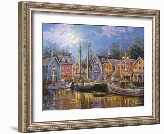 Ships Aglow-Nicky Boehme-Framed Giclee Print