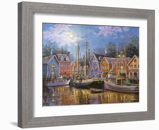 Ships Aglow-Nicky Boehme-Framed Giclee Print